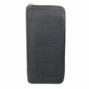 Louis Vuitton Epi Zippy Wallet Vertical M60965 Noir Men's Long